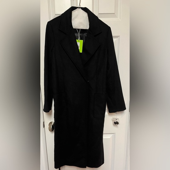 New With Tags Sam Edelman Wrap Coat With Patch Pockets Size 10 - Picture 2 of 11